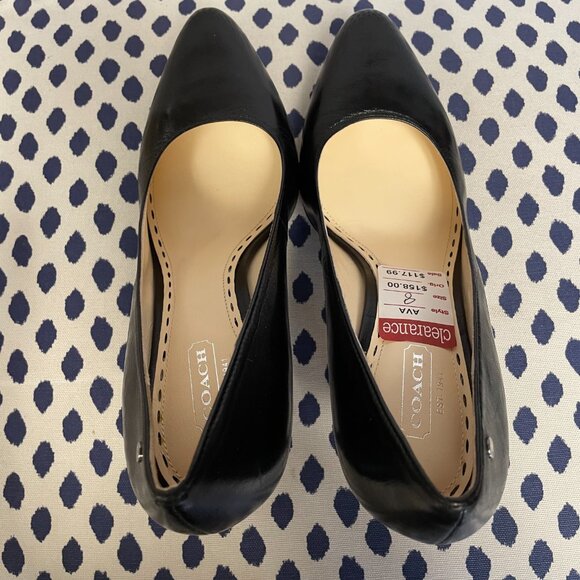 Coach Black High Heels size 8 - Picture 4 of 7